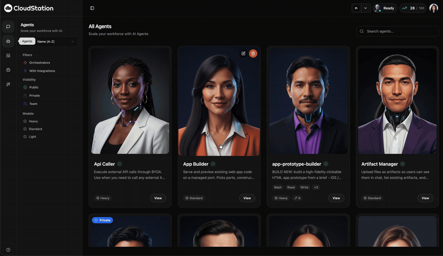 CloudStation agents and skills