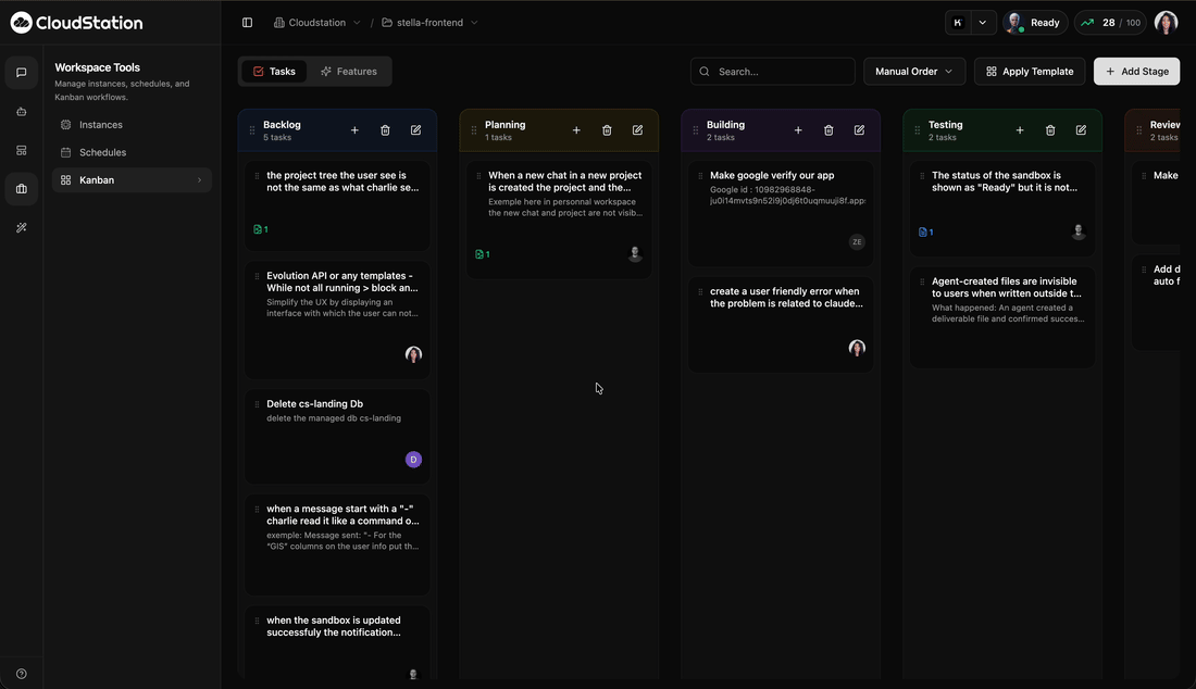 CloudStation AI Providers settings